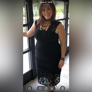 Elegant Black Lace Dress